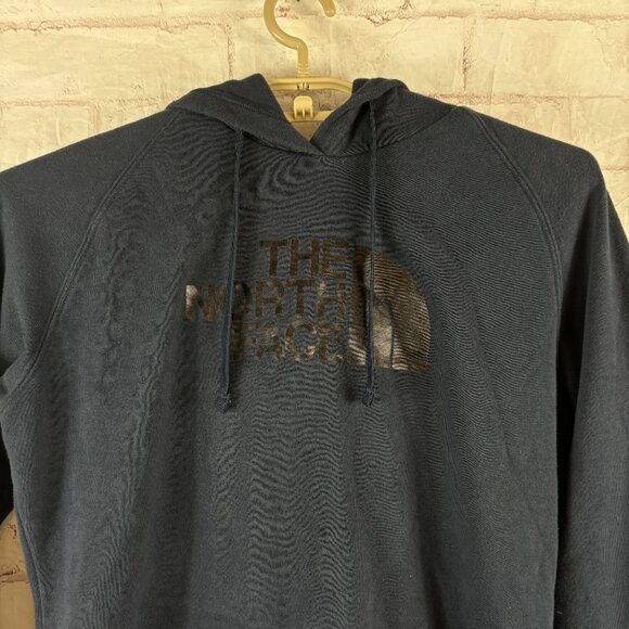 The North Face Women's L Navy Blue Basic Logo Pullover Hoodie Sweater - Picture 4 of 6